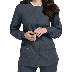 Dickies long sleeve gray blazer jacket scrub top